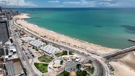 Paisaje-De-Playa-En-Fortaleza-En-Ceara-Brasil