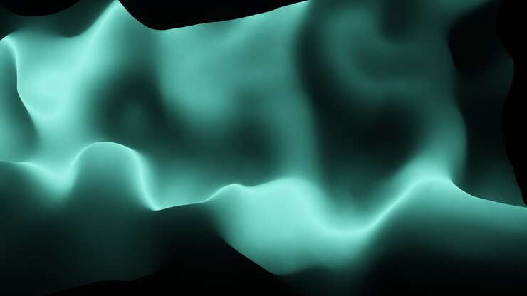 liscia e serena un'ondata blu ipnotizzante che ondeggia nel buio