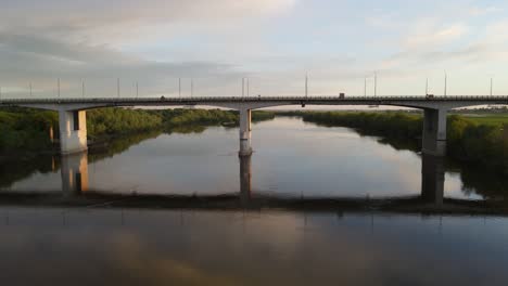 aerial view of the river and landscape