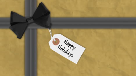 regalo de navidad en embalaje festivo
