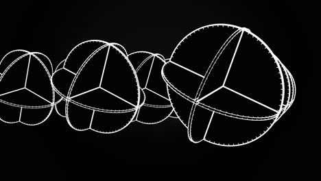 abstract interlocking clocks