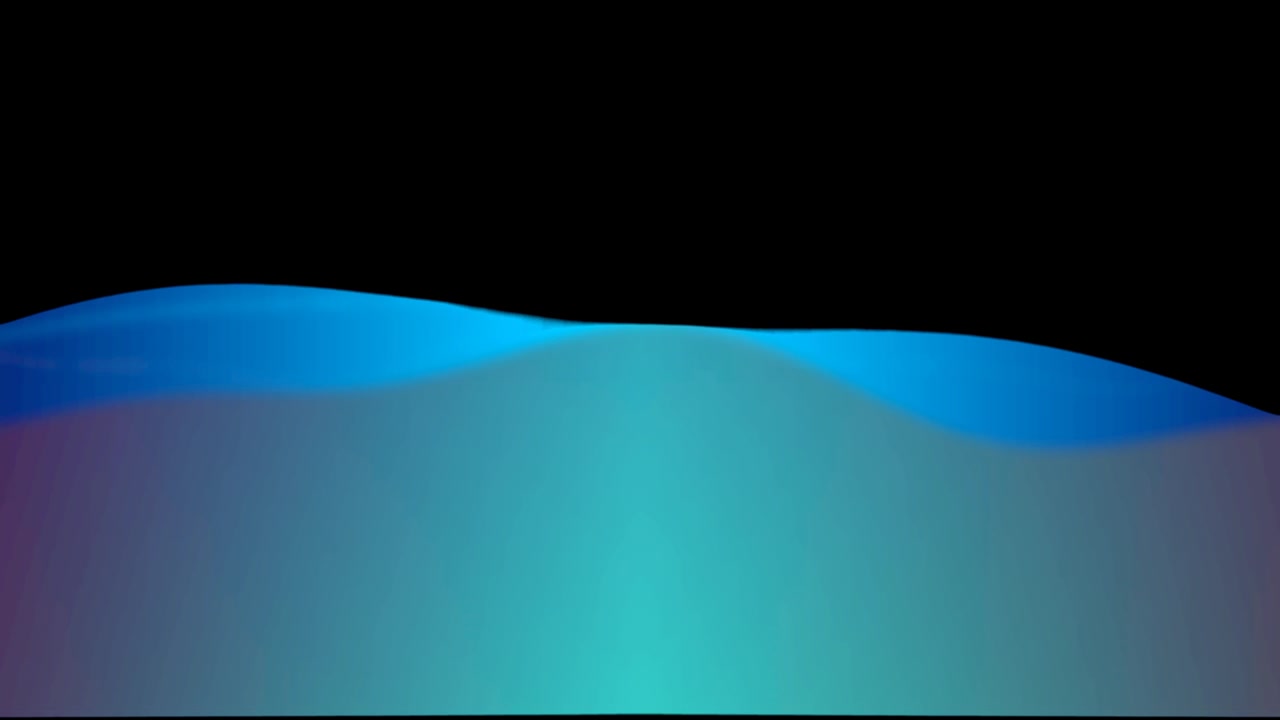 Abstract Fluid Wave Motion with Blue and Teal Gradient