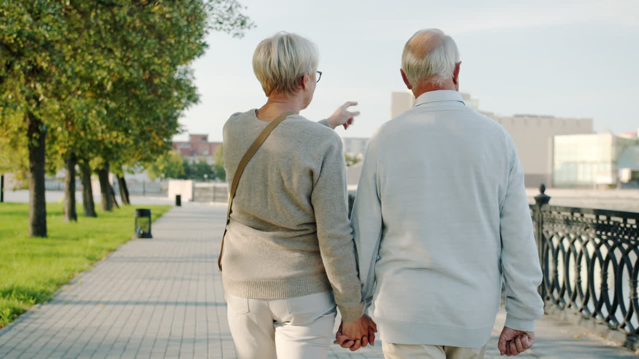 Older Couple Walking in the Park