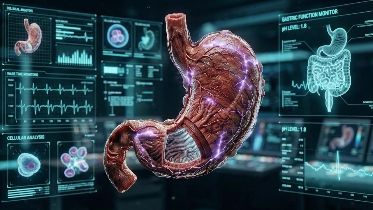 Human heart and brain digital medical visualization concept