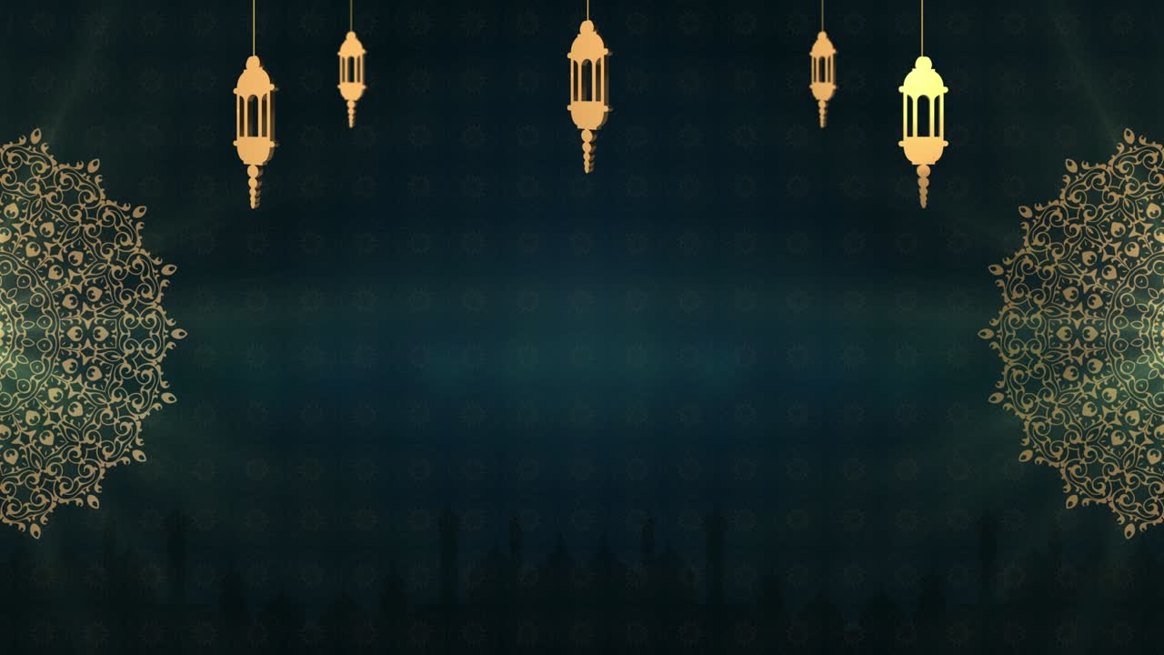 fondo de Eid, fondo de Ramadán, fondo islámico 3D