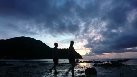 Beautiful-sunset-timelapse-of-Phi-Phi-island-with-a-color-changing-evening-sky