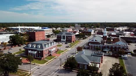 Rocky-Mount-NC,-Rocky-Mount-North-Carolina-Aerial-Push-in