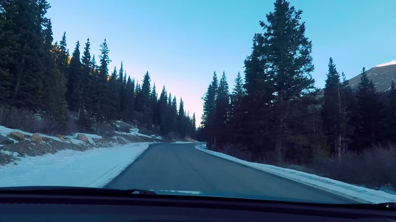 Timelapse in macchina in Colorado