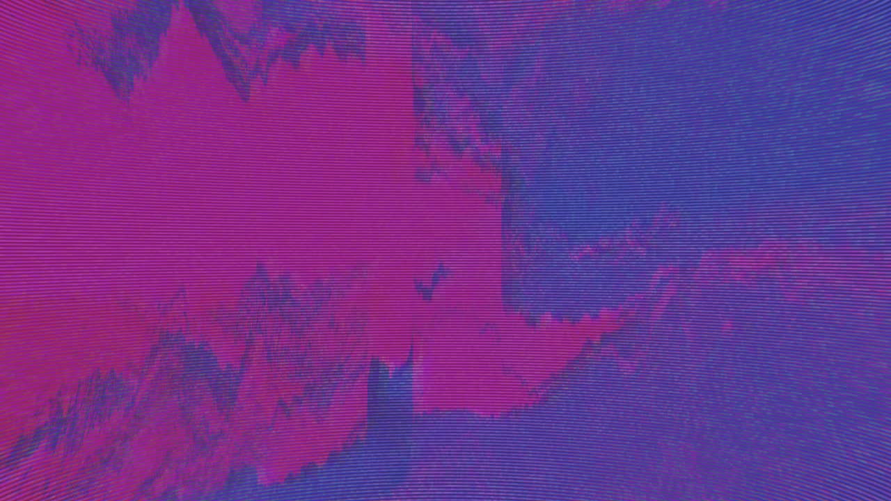 diseño único abstracto animación digital ruido de píxeles error de fallo daño de video