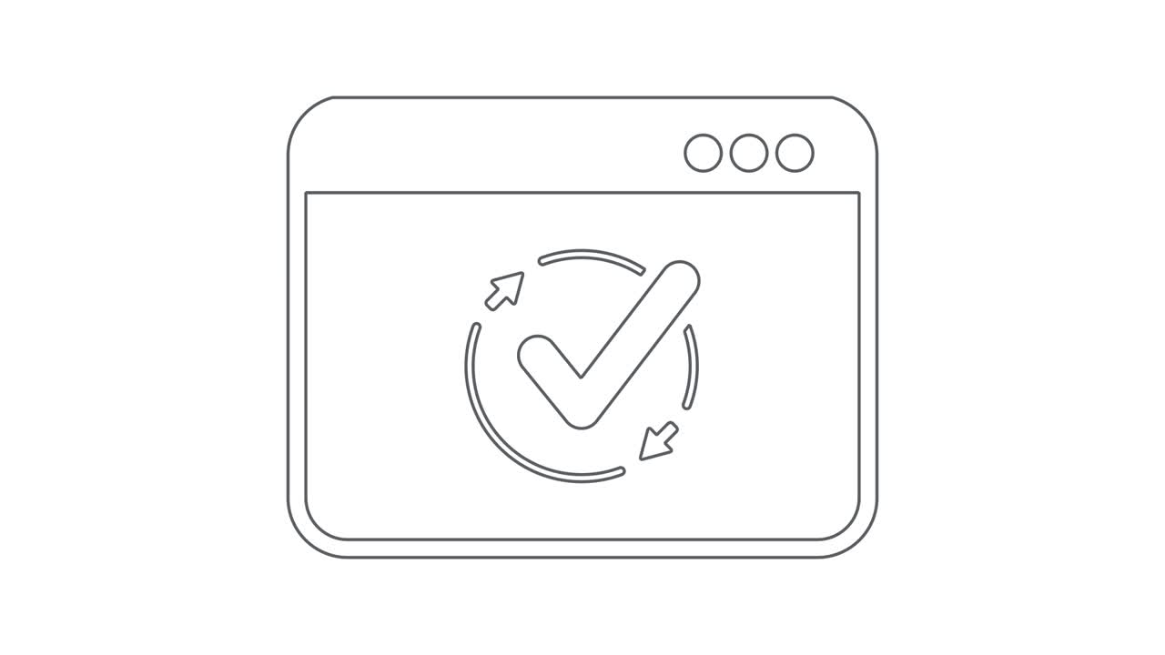 Checked synchronization icon