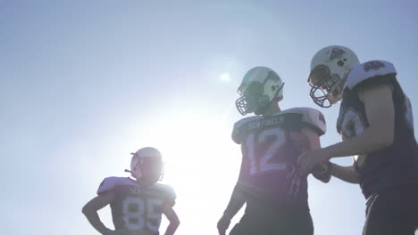 football team huddle