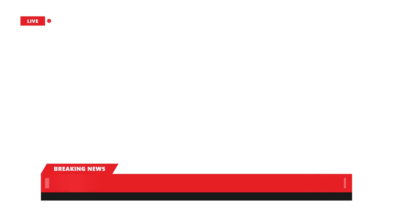 Grafisk animation af Breaking News-bjælke