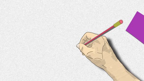 animación de la enfermedad de alzheimer, no recordar quién eres, notas adhesivas coloridas