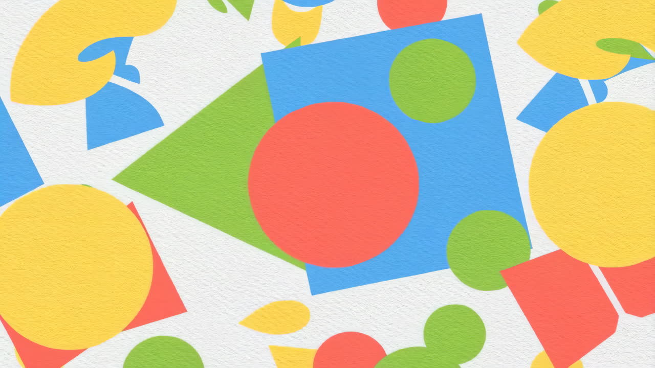 Colorful Abstract Geometric Shapes Pattern