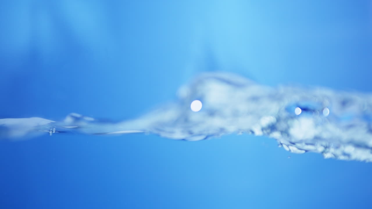 상쾌한 파란 파도