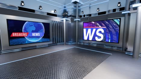 3d virtual tv studio news