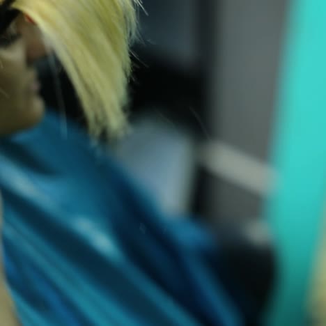 proceso de creación de estilo de cabello