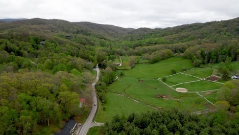 car in mountain hollar near boone nc, north carolina