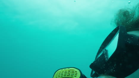underwater diving: bubbles and breathtaking views