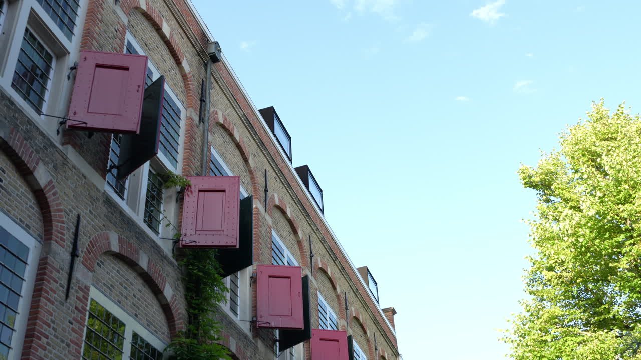 Brick Building With Red Shutters On Former Orphanage In Relais And Ch&acirc;teaux Weeshuis Gouda, Netherlands