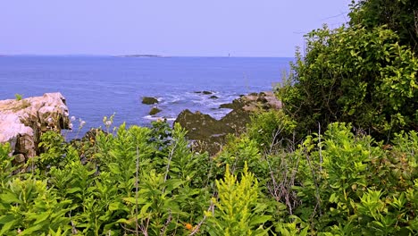 ocean view at fort williams park, cape elizabeth, maine