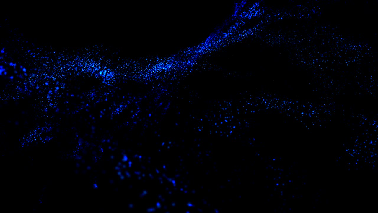 Blue Rotating Glowing Particles Background 4k Animation Video.