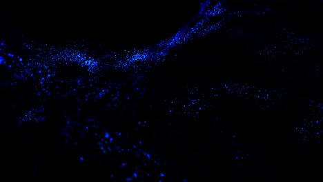blue rotating glowing particles background 4k animation video.