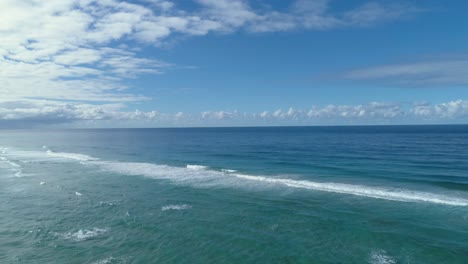 aerial view of the ocean on the east coast of australia