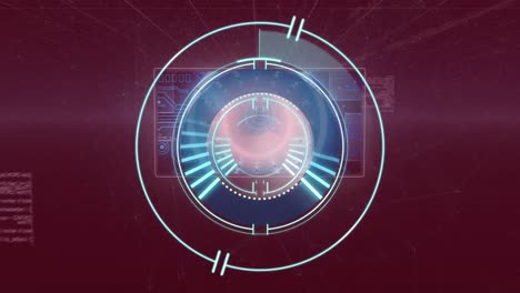 Animation-of-scope-scanning-over-circuit-board