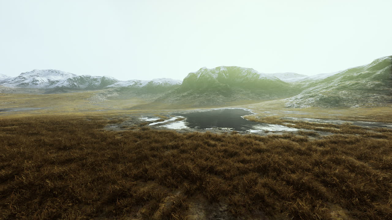 hermosas rocas en la provincia de afganistán con hierba seca