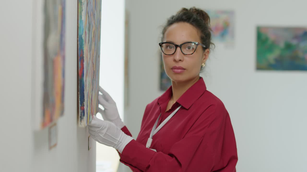 Portrait of Female Gallery Worker