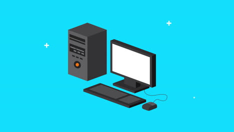 computer desktop device video animation