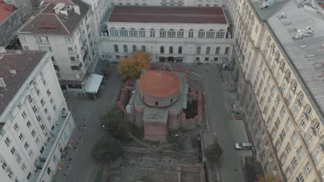 aerial view of a church in sofia, bulgaria