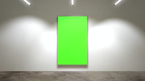 그림 목업 스크린 프레임이 있는 아트 갤러리