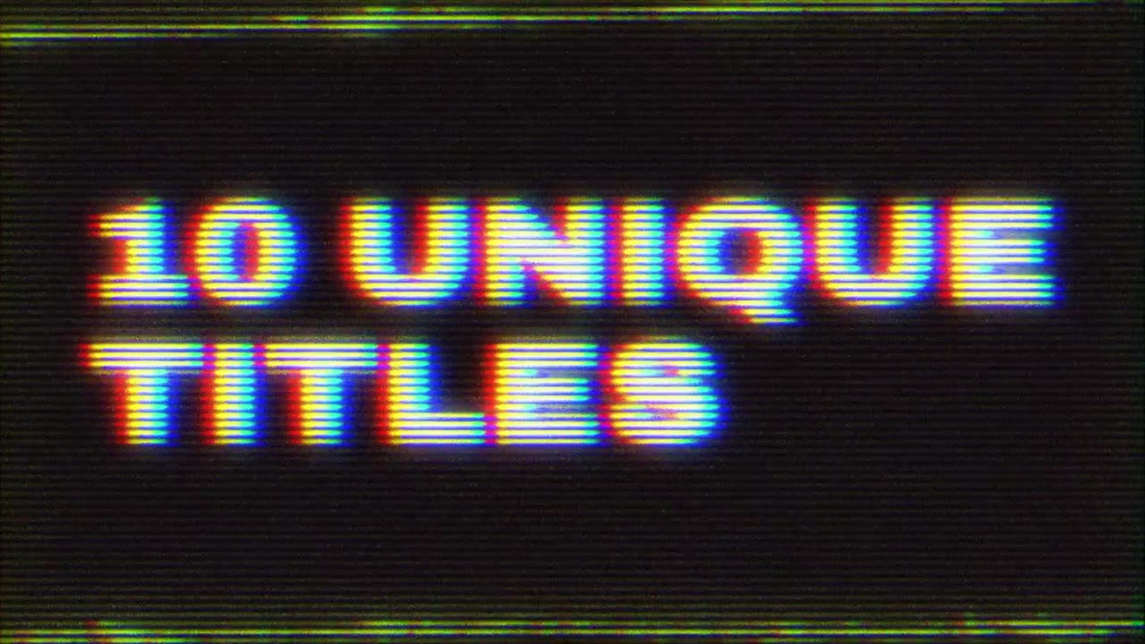 Animazione testo VHS analogica 03 | After Effects 2022 | 3840x2160