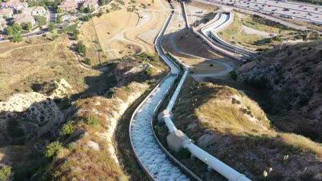 Aerial-View-of-aqueduct---flowing