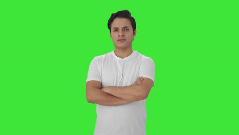 Portrait-of-Confident-Indian-man-Green-screen