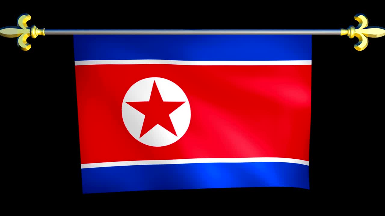 북한의 큰 루프 애니메이션 발