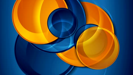 high contrast blue orange abstract tech corporate motion design