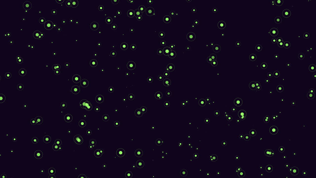 검은 바탕에 어져 있는 반이는 초록색 점들
