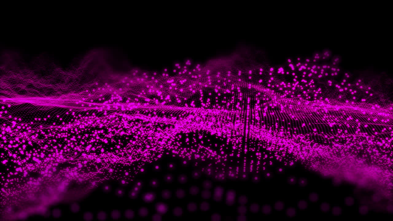 Pink waveform 3D motion graphic