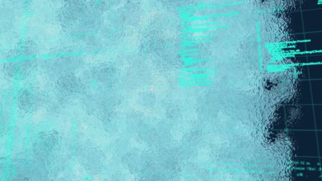 Animation-Eines-Blauen-Farbtons-über-Der-Datenverarbeitung-Auf-Marineblauem-Hintergrund