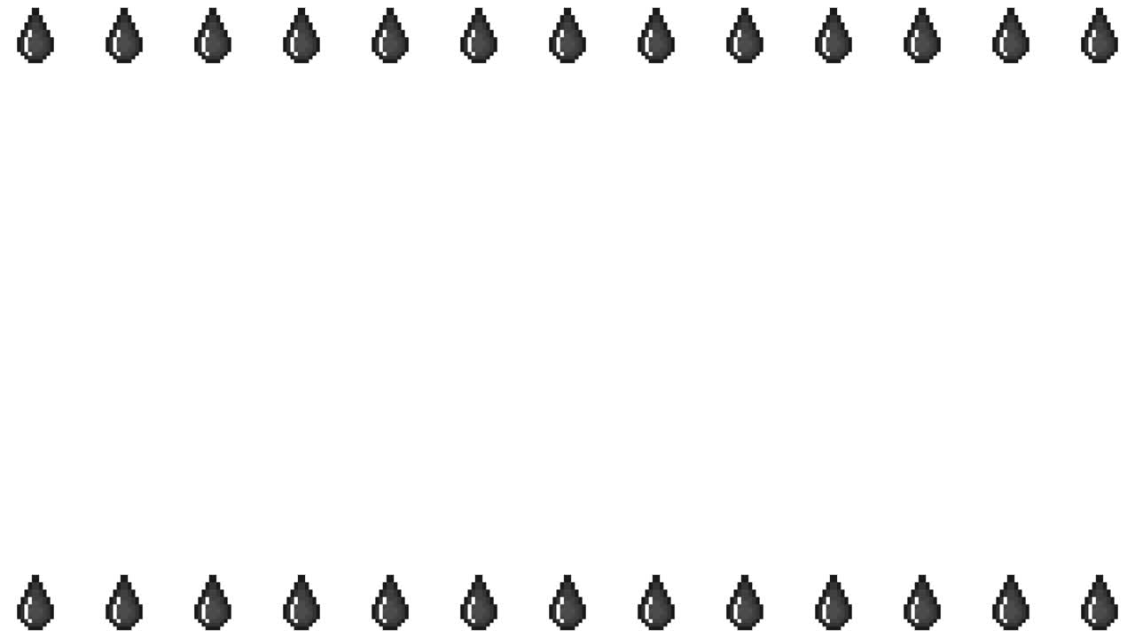 Pixel Art Mini Drop mark Frame Animated Overlay 1080p Transparent 30 fps (6).mov