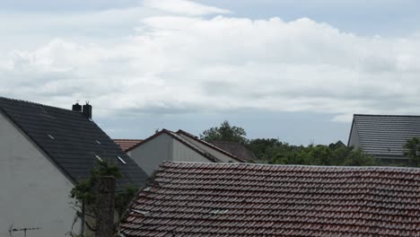 Timelapse-shot-of-the-rooftops-of-a-village-in-France