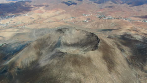 Orbita-drone-shot-over-the-Bayuyo-Volcanoes-is-a-set-of-volcanic-cones-that-erupted-at-the-same-time,-following-an-almost-straight-line