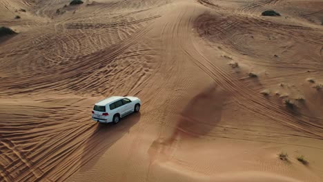 white suv in the desert