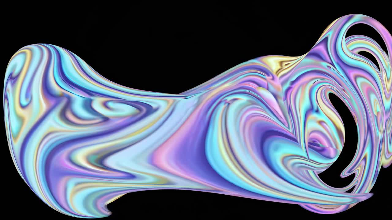 Abstract video art with swirling pastel colors in a fluid motion