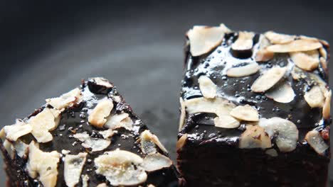 chocolate almond brownies