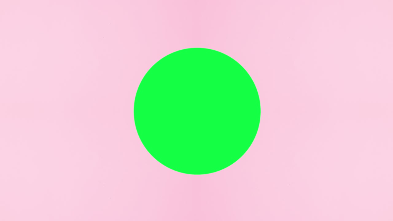 Nail polis bottles and manicure tools appear under the green screen on pink background. Stop motion