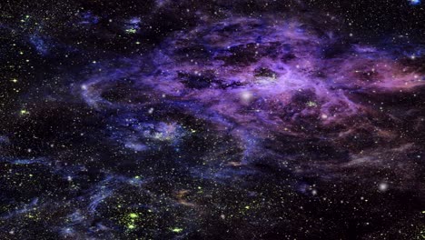 nubes nebulosas flotando en el universo